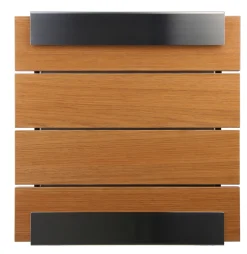 Keilbach Glasnost Briefkästen Holz Eiche ohne Beschriftung