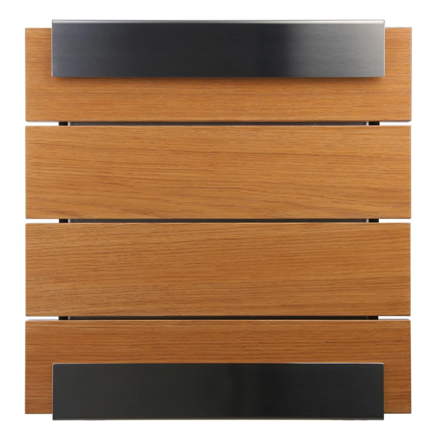 Keilbach Glasnost Briefkästen Holz Eiche ohne Beschriftung