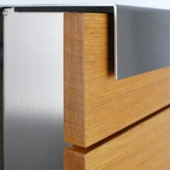 Keilbach Glasnost Briefkästen Holz Eiche ohne Beschriftung