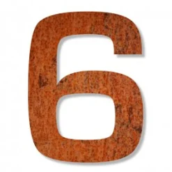Keilbach Hausnummer Stahl/Rost (24 cm) – 6