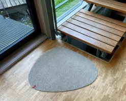 Keilbach Kiesel Schuhabstreifer mit rutschfestem PVC-Rücken dunkelgrau