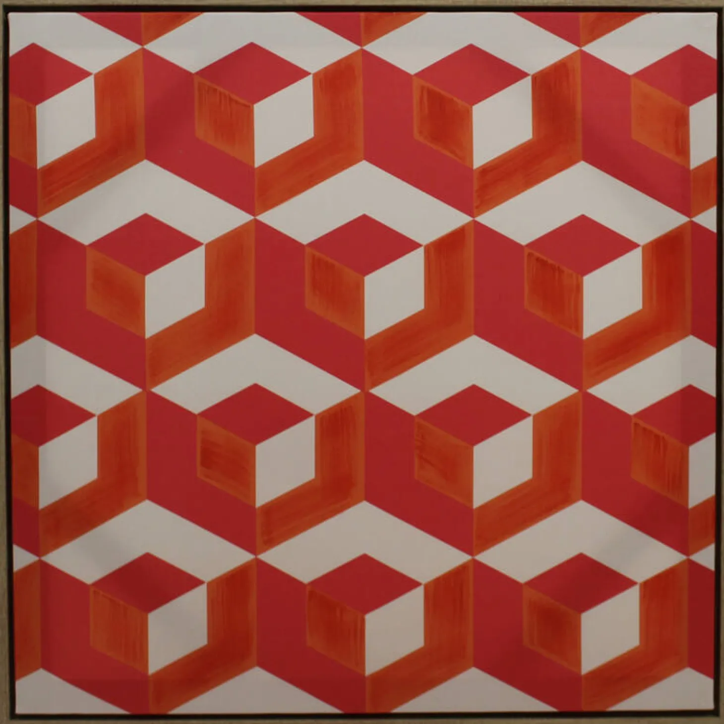 Kersten B.V. Geometrische Leinwand Orange 60x3cm
