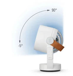 Klein & More 3D-Ventilator LEO - weiß mit Kunstledergriff