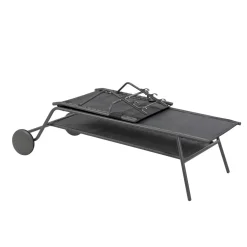 Lafuma Hohe Sonnenliege Miami II Batyline® Duo Grau Obsidian