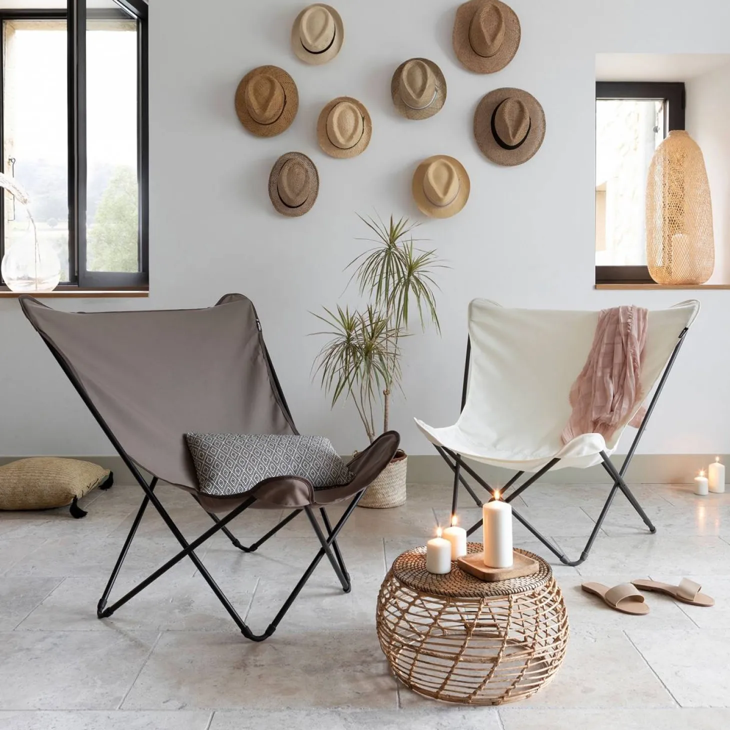 Lafuma Pop Up XL Design Outdoor Sessel Grès (Taupe)