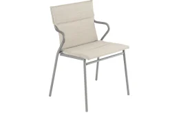Lafuma Stuhl mit Armlehne ANCONE Latte / Gestell Titane