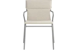 Lafuma Stuhl mit Armlehne ANCONE Latte / Gestell Titane