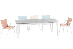 Lafuma Stuhl mit Armlehne ANCONE Latte / Gestell Titane