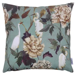 Lazis Blumen Kissenhülle Estelle 60x60 cm - Schwanendesign