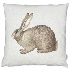 Lazis Kissenhülle Harvey mit Hasenaufdruck 50 x 50 cm