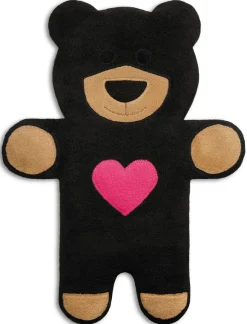 Leschi Wärmekissen Bär Teddy schwarz mit Herz
