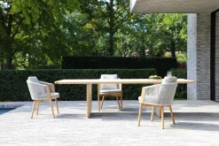 4-M Design Haven bequemer Outdoor Armlehnstuhl Mokka