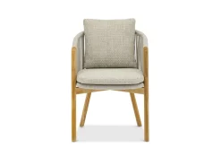 4-M Design Haven bequemer Outdoor Armlehnstuhl Mokka