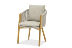 4-M Design Haven bequemer Outdoor Armlehnstuhl Mokka