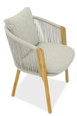 4-M Design Haven bequemer Outdoor Armlehnstuhl Mokka