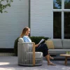 4-M Design Haven Drehbarer Outdoor Lounge-Sessel in Mokka