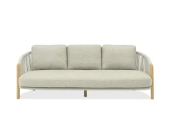 4-M Design Haven 3-Sitzer Outdoor Lounge Sofa in Mokka