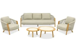 4-M Design Haven 3-Sitzer Outdoor Lounge Sofa in Mokka