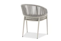 4-M Design Jack Bequemer Outdoor Polstersessel Mokka - Latte, Vertikal