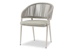 4-M Design Jack Bequemer Outdoor Polstersessel Mokka - Latte, Vertikal