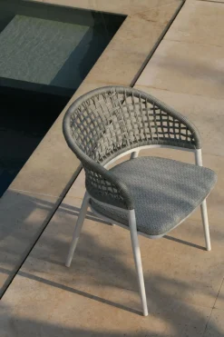 4-M Design Jack Bequemer Outdoor Polstersessel Mokka - Latte, Vertikal