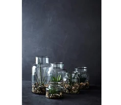 MADAM STOLTZ Glasvase klar Ø 21 cm