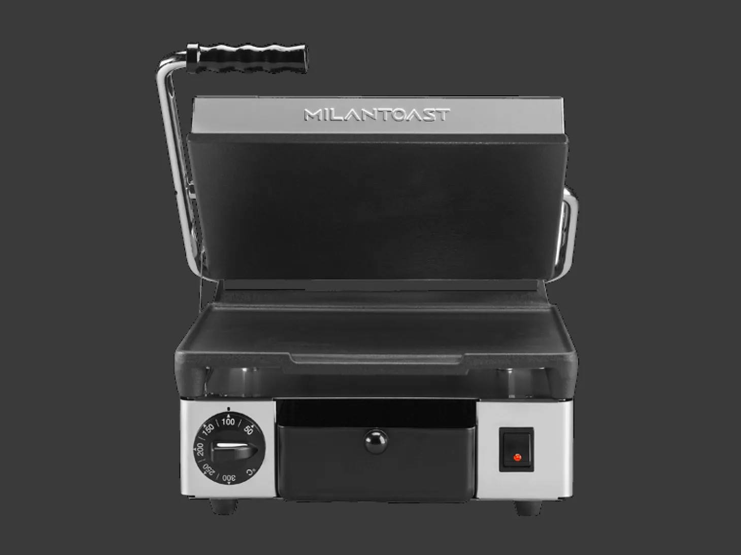 Milantoast Panini Grill Gusseisenplatte glatt, oben und unten