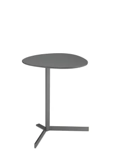 Möller Design Birdy Kiesel Beistelltisch oval staubgrau H: 53cm