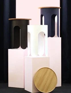 MÜLLERNKONTOR Beistelltisch Circus Tiefschwarz