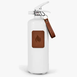 Nordic Flame Feuerlöscher 2 kg - Dunkelbraunes Leder