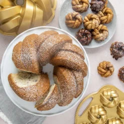 Nordic Ware Backform 75th Anniversary Braided Mini-Kuchen