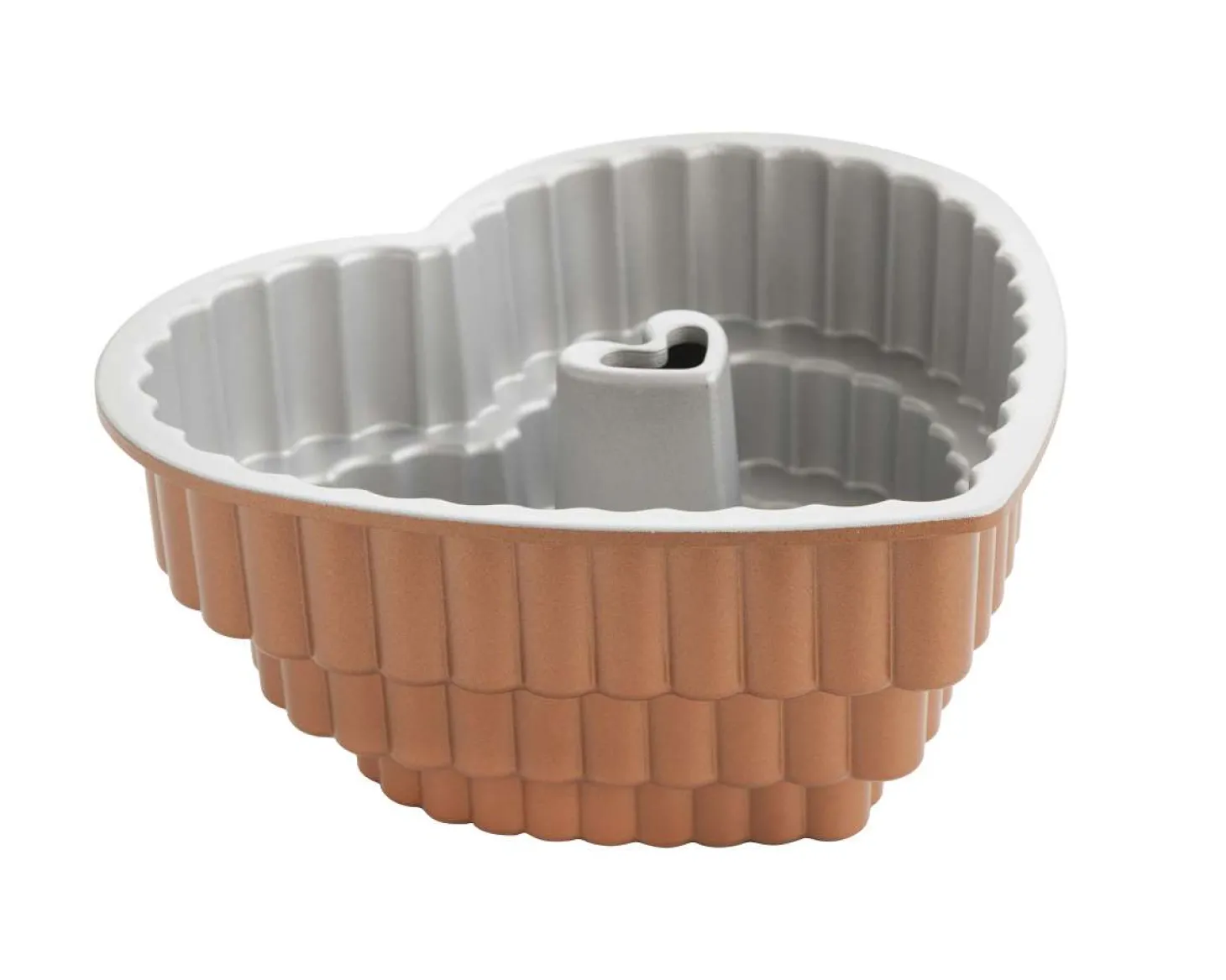 Nordic Ware Herzförmige Kuchenform Tiered Heart Bundt Pan 2,8 Liter