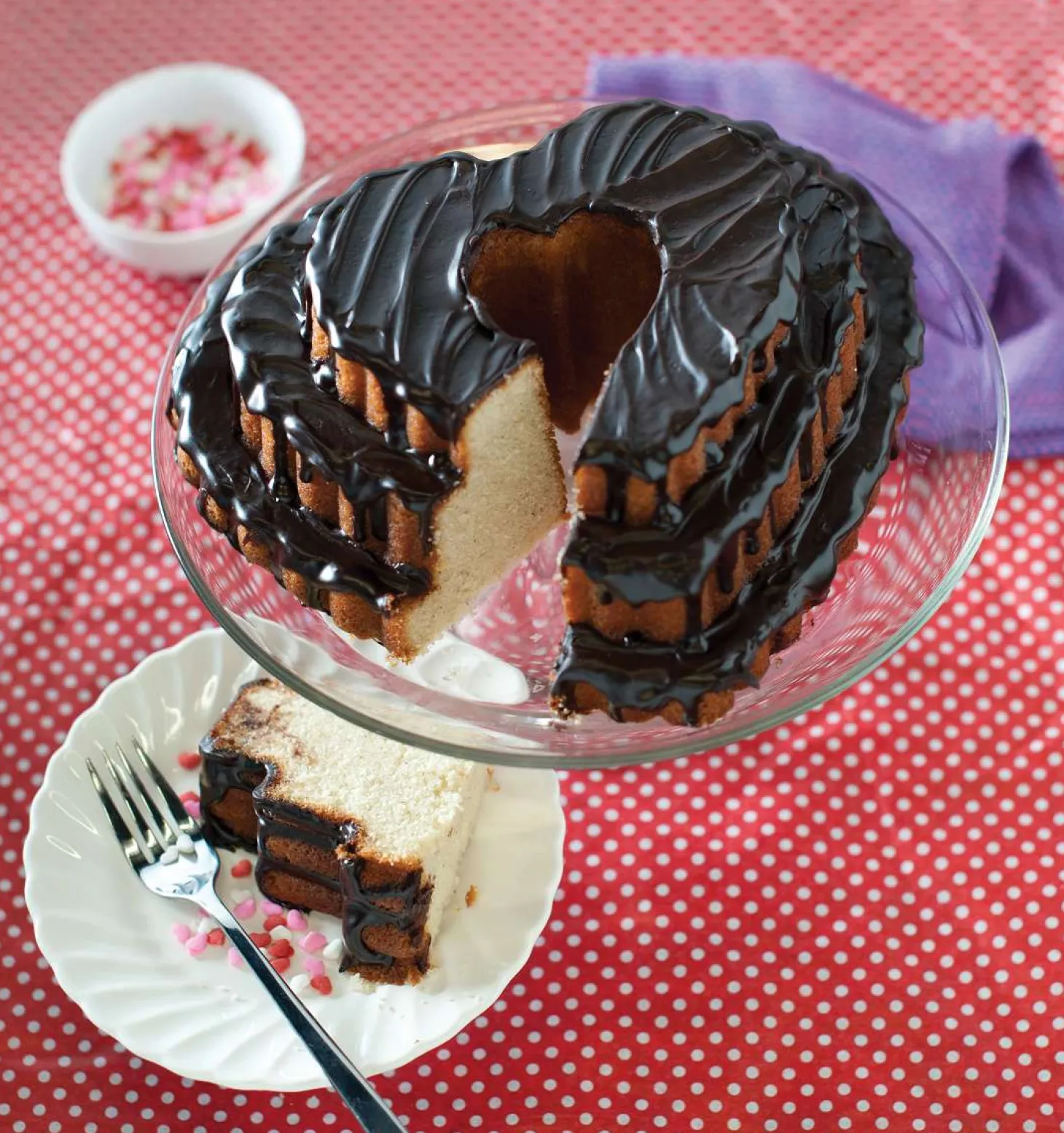 Nordic Ware Herzförmige Kuchenform Tiered Heart Bundt Pan 2,8 Liter