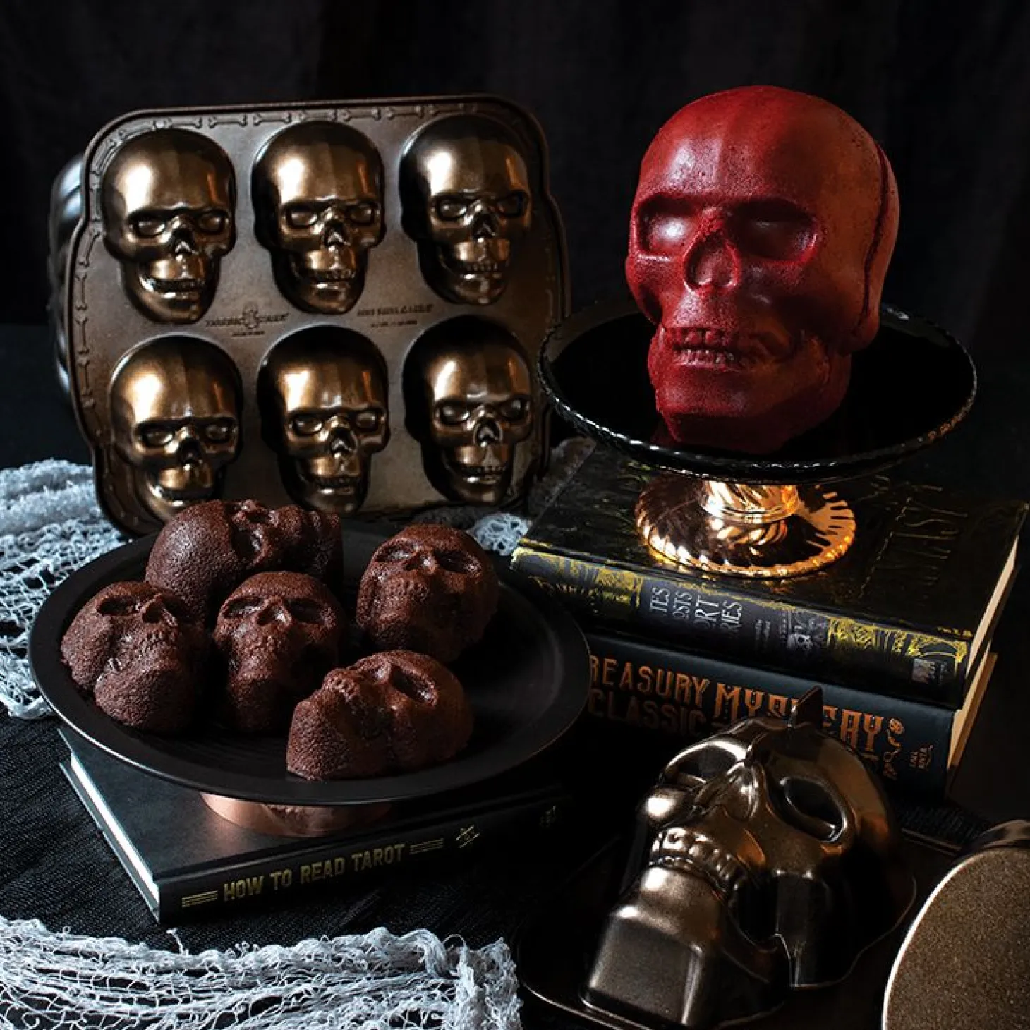 Nordic Ware Totenkopf - Kuchenform (Halloween)