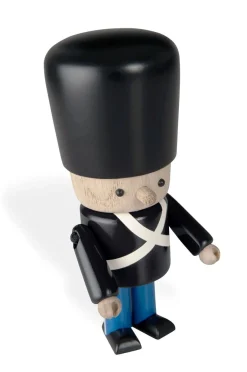 Novoform Dänische Königliche Garde - Holzfigur schwarze Uniform 9,8 x 9,3 x 22 cm