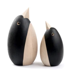 Novoform Pinguin Dekotier aus Eschenholz 4,7 x 8,5 cm