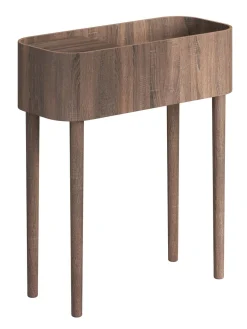 Novoform Serena moderner Konsolentisch - runde Ecken Eiche dunkel