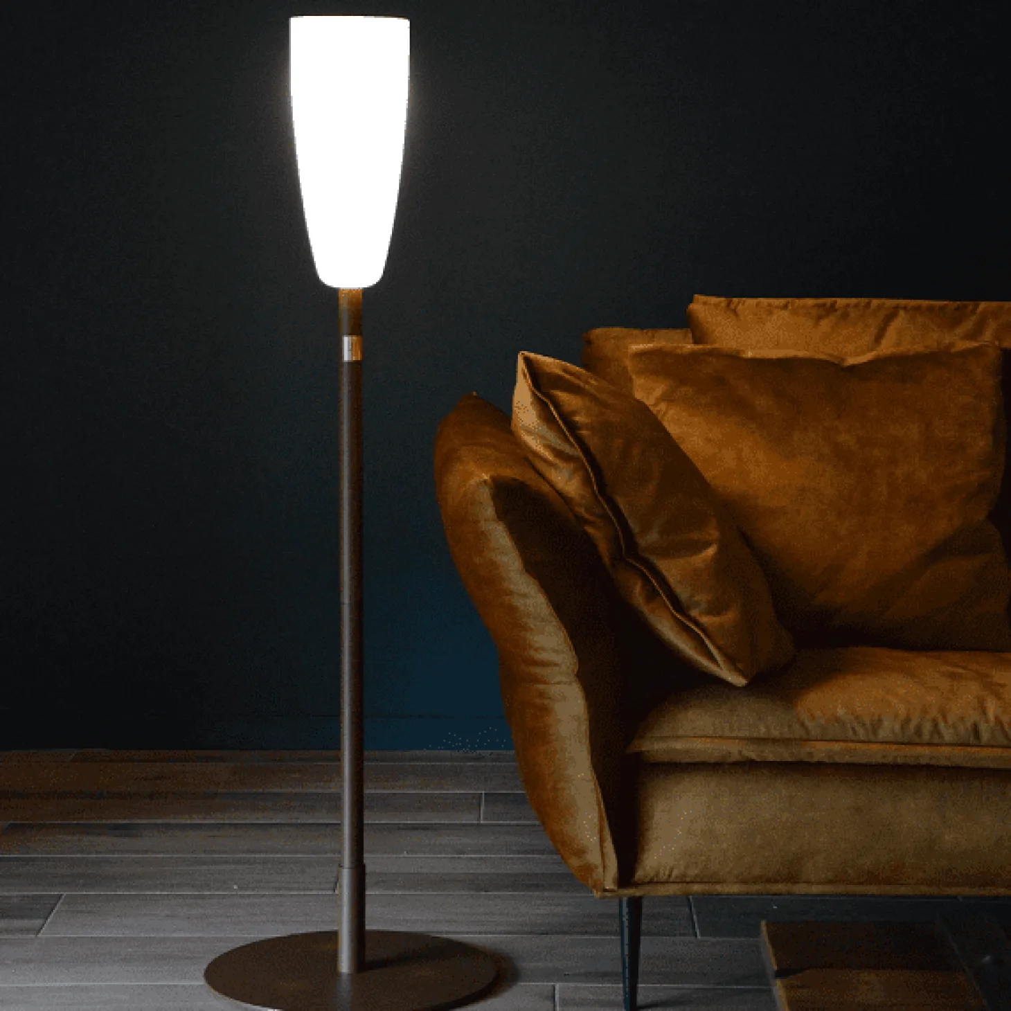 Paranocta Runder Sockel für Lampenmast Grün