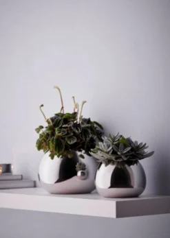 Philippi Bella Vase silber Ø 16 cm, Höhe 12 cm