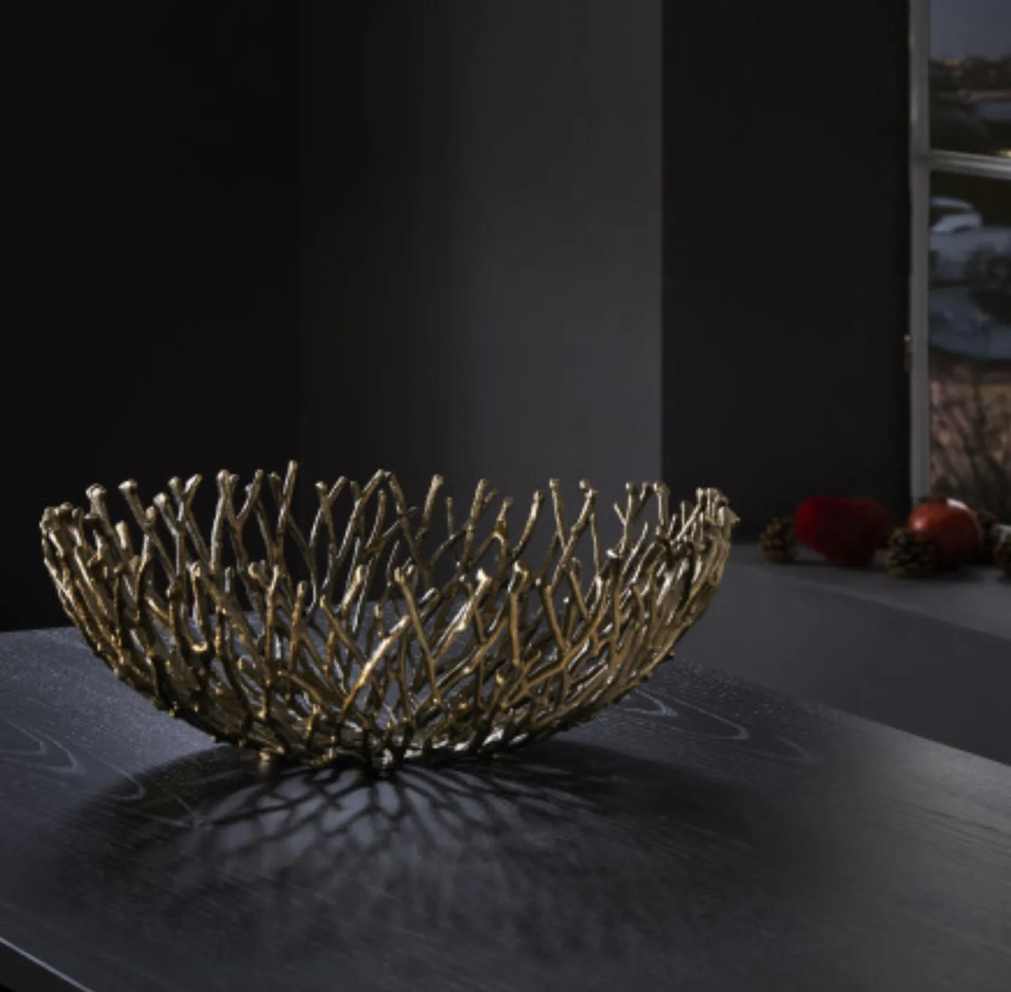 Philippi CORAL goldene Dekoschale in Korallenform