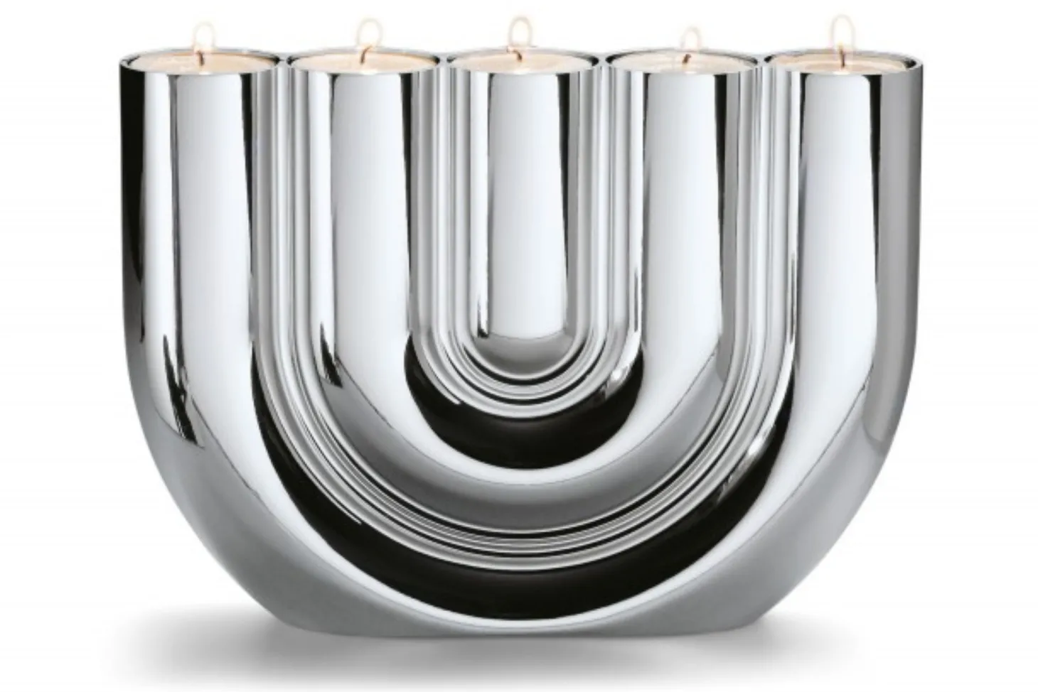 Philippi Double U Teelichthalter hochglanzpoliert