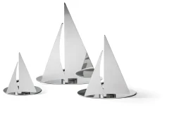 Philippi Regatta Boot mit Teelichthalter Länge 10 cm, Breite 6 cm, Höhe 12 cm