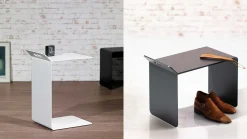 pieperconcept Murano Beistelltisch weiß