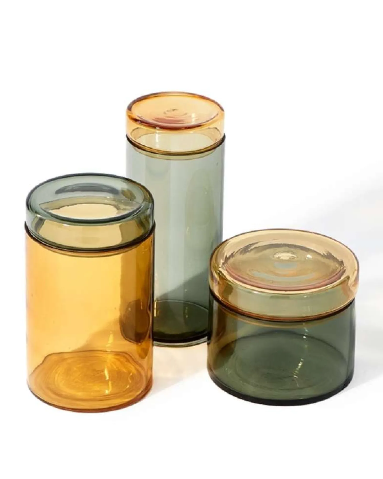 Pols Potten Vorratsbehälter aus Glas mit Deckel chic mix S Ø12 x H30,5 cm