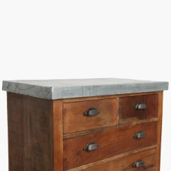 Raw Materials Sideboard - Zink; 83x48x83 cm
