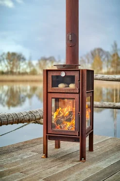 RB73 Outdoorofen aus Cortenstahl Quercus
