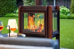 RB73 Terrassenkamin Fennek Fuchs 80 mit 4 Seiten Glas