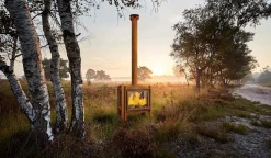 RB73 Terrassenkamin Fennek Fuchs 80 mit 4 Seiten Glas