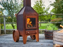 RB73 Terrassenofen Bijuga - Cortenstahl