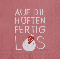 Räder Cocktailserviette - auf die Hüften fertig los